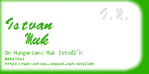 istvan muk business card